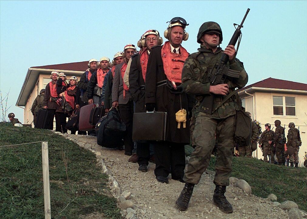 1998: Guarding the Albanian Embassy